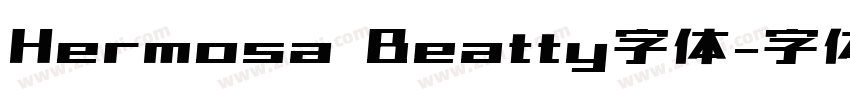 Hermosa Beatty字体字体转换